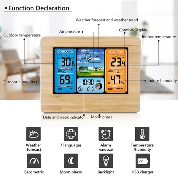 Digital Wireless Weather Station - Digital Wireless Weather Station - Image 4 of 4