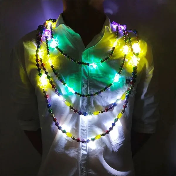 Light Up Varying Color Beads Necklace - Light Up Varying Color Beads Necklace - Image 4 of 4