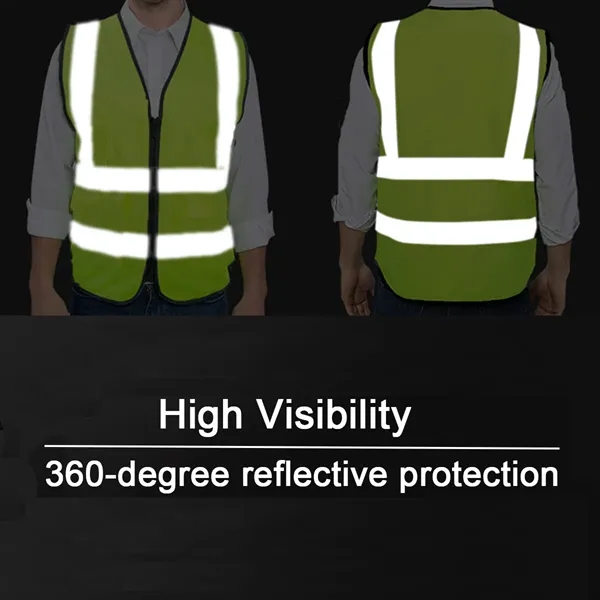 High Visibility Mesh Safety Reflective Vest - High Visibility Mesh Safety Reflective Vest - Image 1 of 2