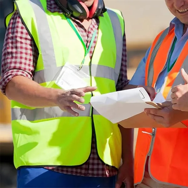 High Visibility Mesh Safety Reflective Vest - High Visibility Mesh Safety Reflective Vest - Image 2 of 2