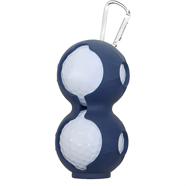 Custom Silicone Golf Ball Holder with Carabiner