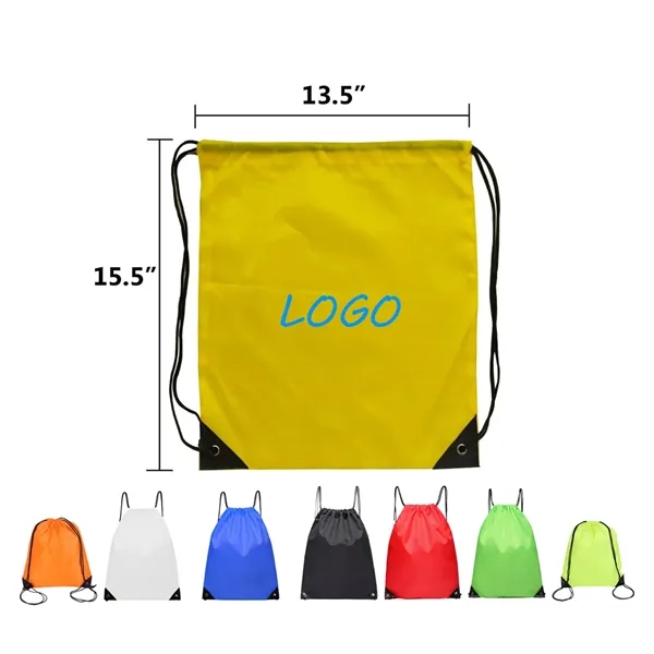 Customizable Multi-Color Drawstring Backpack - Customizable Multi-Color Drawstring Backpack - Image 0 of 1