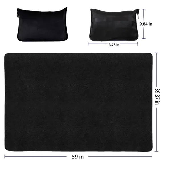 Soft Plush Pillow Car Plane Travel Blanket - Soft Plush Pillow Car Plane Travel Blanket - Image 1 of 5