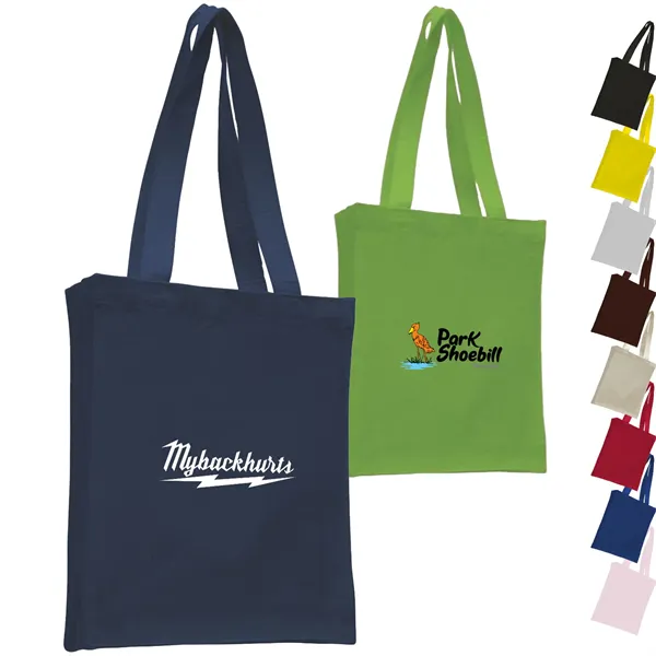 12 Oz. Compact Convention Cotton Canvas Tote Bag (10" x 12")