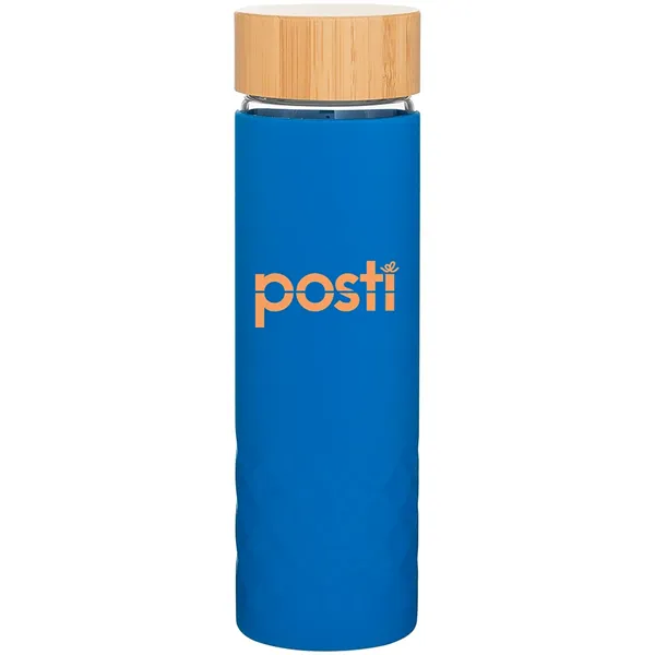 18 oz h2go Dawn Single Wall Glass Bottle w/Silicone Sleeve - 18 oz h2go Dawn Single Wall Glass Bottle w/Silicone Sleeve - Image 10 of 21
