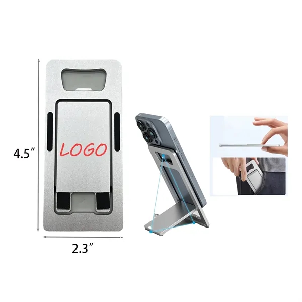 4.5" x 2.3" Portable Aluminum Card Phone Holder