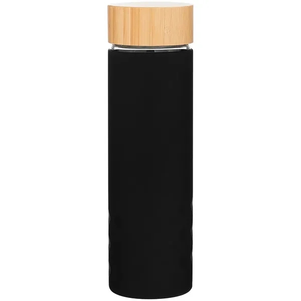 18 oz h2go Dawn Single Wall Glass Bottle w/Silicone Sleeve - 18 oz h2go Dawn Single Wall Glass Bottle w/Silicone Sleeve - Image 15 of 21
