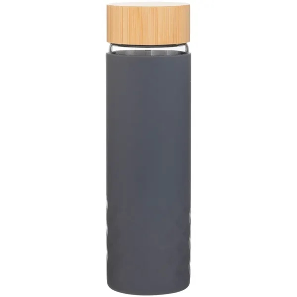 18 oz h2go Dawn Single Wall Glass Bottle w/Silicone Sleeve - 18 oz h2go Dawn Single Wall Glass Bottle w/Silicone Sleeve - Image 20 of 21