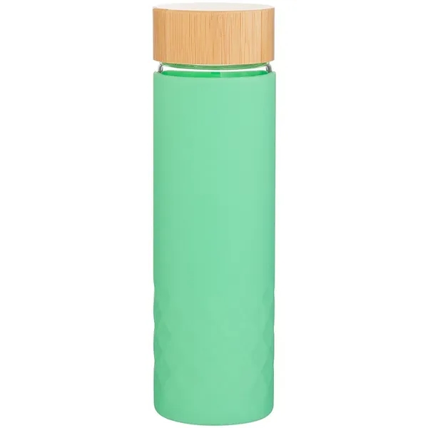 18 oz h2go Dawn Single Wall Glass Bottle w/Silicone Sleeve - 18 oz h2go Dawn Single Wall Glass Bottle w/Silicone Sleeve - Image 21 of 21