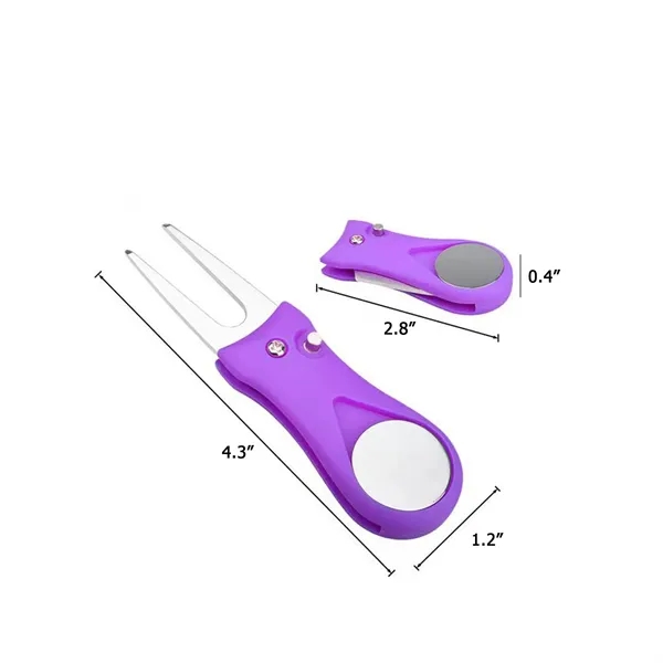 Folding Golf Green Repair Fork - Folding Golf Green Repair Fork - Image 1 of 9