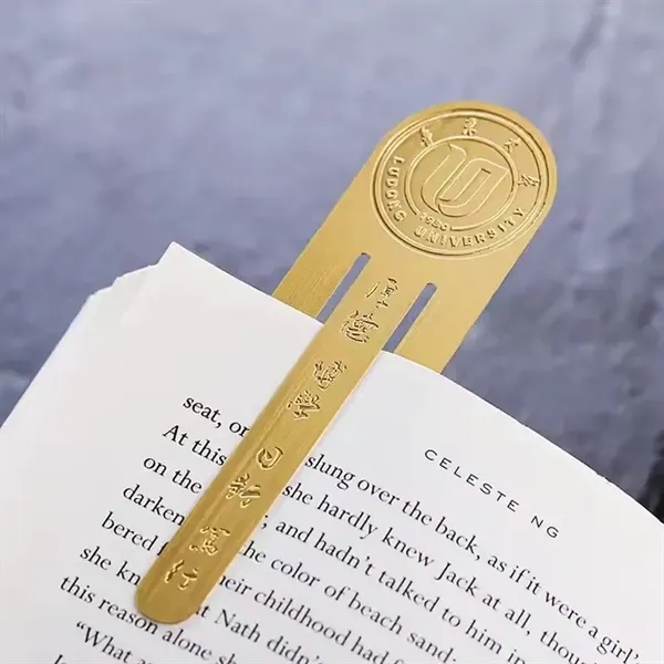 Custom Paper Clip Brass Bookmark - Custom Paper Clip Brass Bookmark - Image 2 of 5
