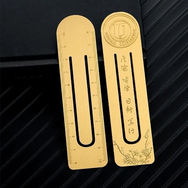 Custom Paper Clip Brass Bookmark - Custom Paper Clip Brass Bookmark - Image 3 of 5