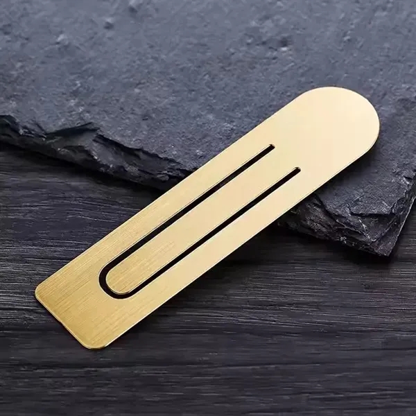 Custom Paper Clip Brass Bookmark - Custom Paper Clip Brass Bookmark - Image 4 of 5