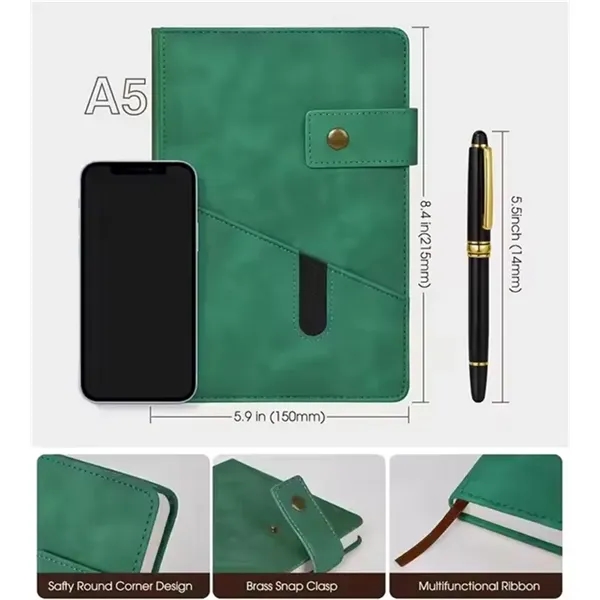 A5 Journal Notebook Set With Pen & Gift Box - A5 Journal Notebook Set With Pen & Gift Box - Image 4 of 5