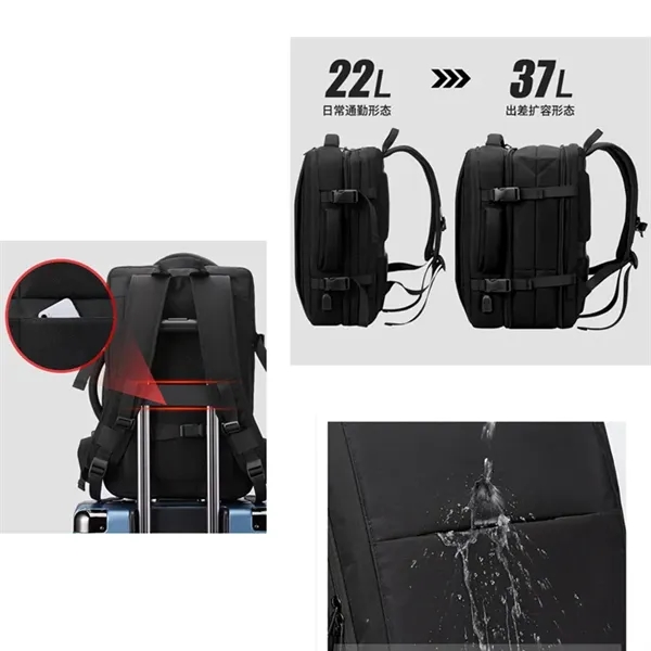 Travel Laptop Backpack 37L Luggage Bag - Travel Laptop Backpack 37L Luggage Bag - Image 3 of 5