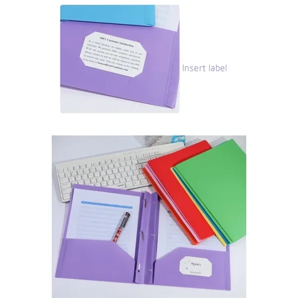 Plastic Folders with Pockets - Plastic Folders with Pockets - Image 2 of 6