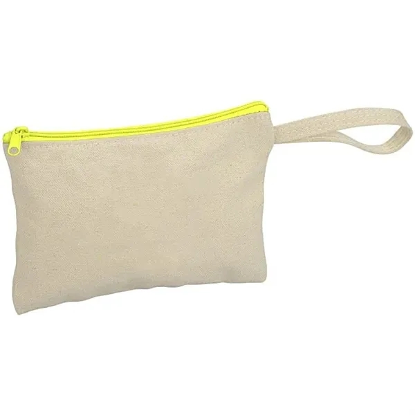 5 x 7.2 Zip Cotton Wristlet - 5 x 7.2 Zip Cotton Wristlet - Image 3 of 13