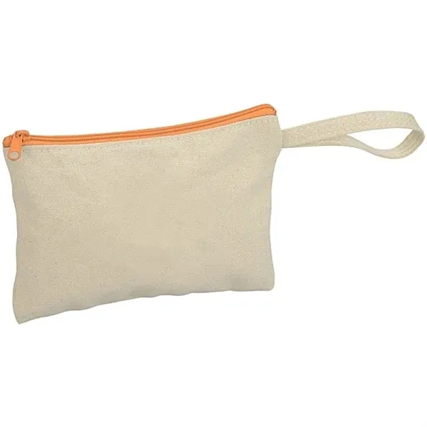 5 x 7.2 Zip Cotton Wristlet - 5 x 7.2 Zip Cotton Wristlet - Image 4 of 13