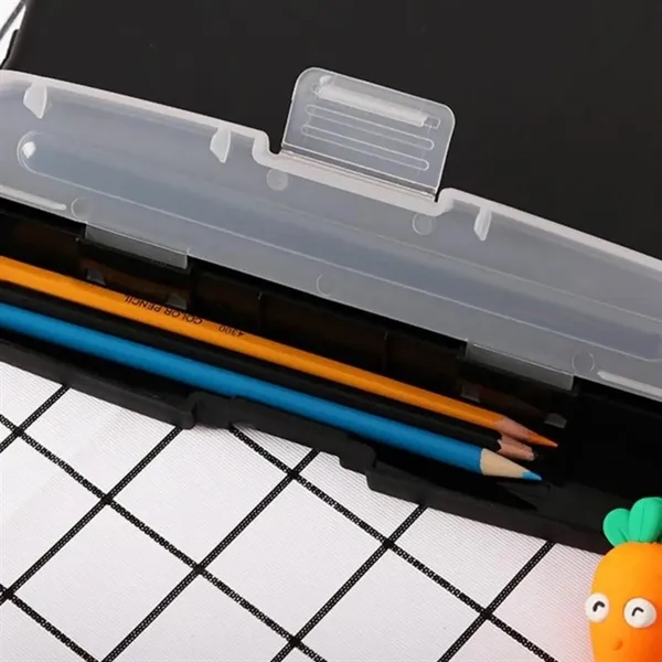 Plastic Clipboard with Storage and Pen Holder - Plastic Clipboard with Storage and Pen Holder - Image 1 of 6