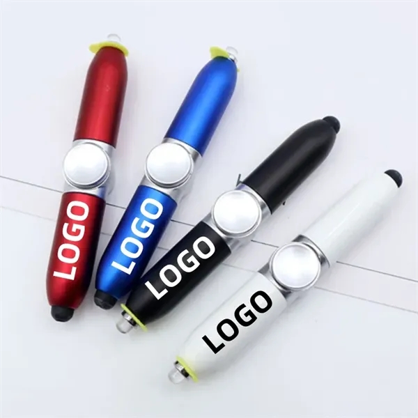 3 In 1 Twist Action Fingertip Gyro Ballpoint Spinner Pen - 3 In 1 Twist Action Fingertip Gyro Ballpoint Spinner Pen - Image 0 of 3