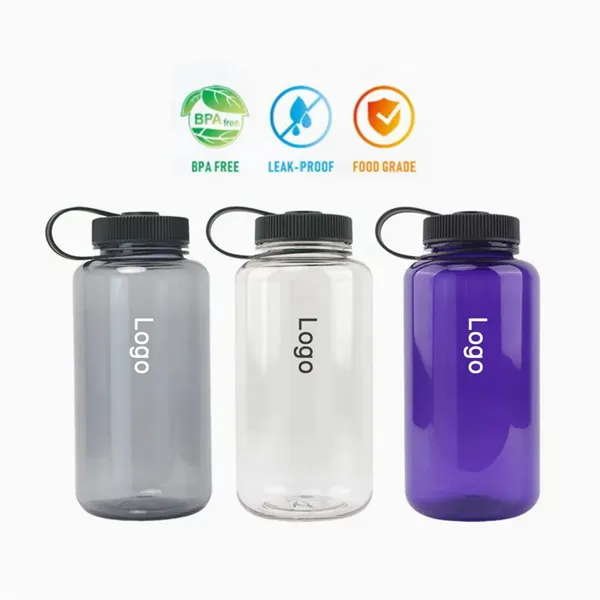 32oz Tritan BPA-Free Water Bottle, Wide Mouth - 32oz Tritan BPA-Free Water Bottle, Wide Mouth - Image 0 of 3