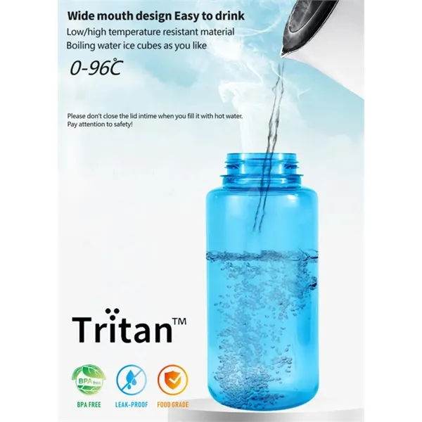 32oz Tritan BPA-Free Water Bottle, Wide Mouth - 32oz Tritan BPA-Free Water Bottle, Wide Mouth - Image 2 of 3