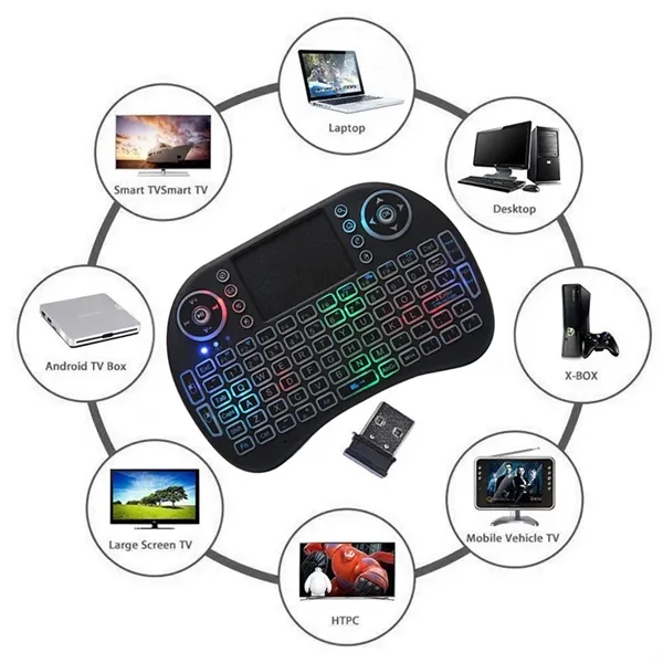 Mini Wireless Keyboard with Touchpad Mouse - Mini Wireless Keyboard with Touchpad Mouse - Image 0 of 0