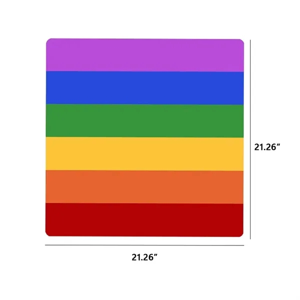 Multipurpose Pride Day Rainbow Bandana Square Scarf - Multipurpose Pride Day Rainbow Bandana Square Scarf - Image 3 of 3