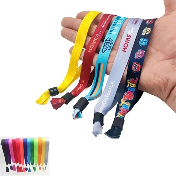 Custom Locking Closure Bracelet Wristbands for Events - Custom Locking Closure Bracelet Wristbands for Events - Image 0 of 5