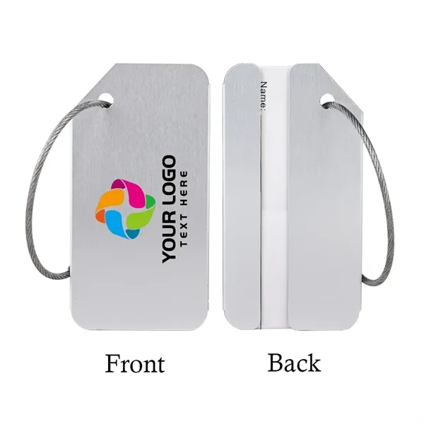Aluminum Luggage Tag with Name Card - Aluminum Luggage Tag with Name Card - Image 6 of 8