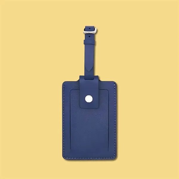 Premium Genuine Leather Luggage Tag - Premium Genuine Leather Luggage Tag - Image 0 of 7