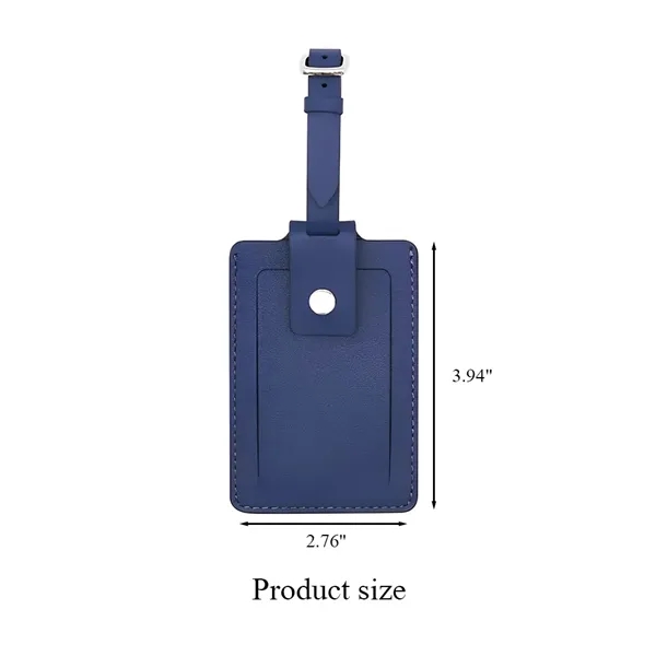 Premium Genuine Leather Luggage Tag - Premium Genuine Leather Luggage Tag - Image 2 of 7