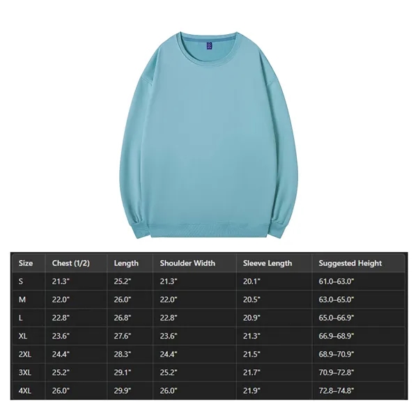 Custom Round Neck Sweatshirt - Custom Round Neck Sweatshirt - Image 3 of 19