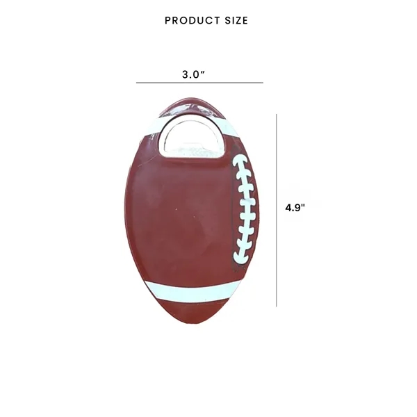 American Football Bottle Opener Coaster - American Football Bottle Opener Coaster - Image 1 of 2