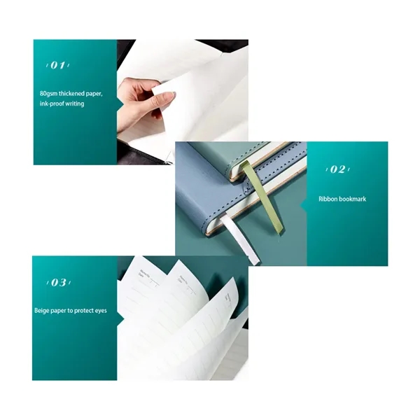 Custom Magnetic Buckle A5 Notepad Diary & Pen Gift Box Set - Custom Magnetic Buckle A5 Notepad Diary & Pen Gift Box Set - Image 1 of 6