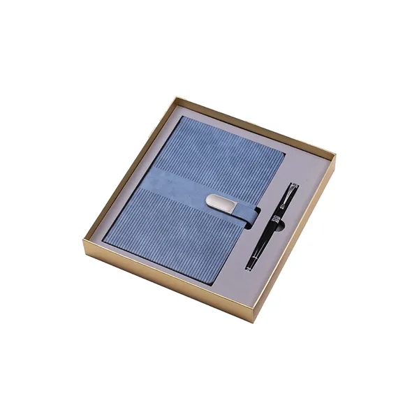 Custom Magnetic Buckle A5 Notepad Diary & Pen Gift Box Set - Custom Magnetic Buckle A5 Notepad Diary & Pen Gift Box Set - Image 5 of 6