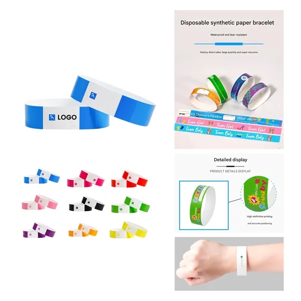 Waterproof Paper Wristbands - Waterproof Paper Wristbands - Image 0 of 10