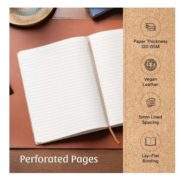 Cork Notebook And Leather Pen Gift Set - Cork Notebook And Leather Pen Gift Set - Image 2 of 4
