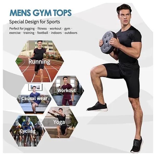 Men'S Fitness Sportswear Tights Suit - Men'S Fitness Sportswear Tights Suit - Image 1 of 9