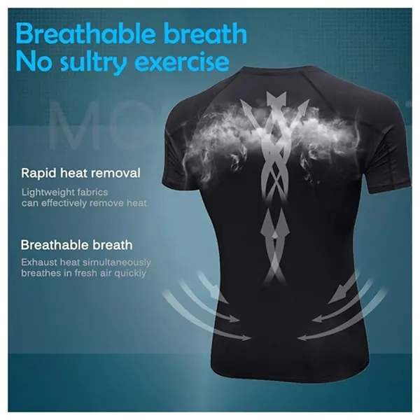 Men'S Fitness Sportswear Tights Suit - Men'S Fitness Sportswear Tights Suit - Image 4 of 9