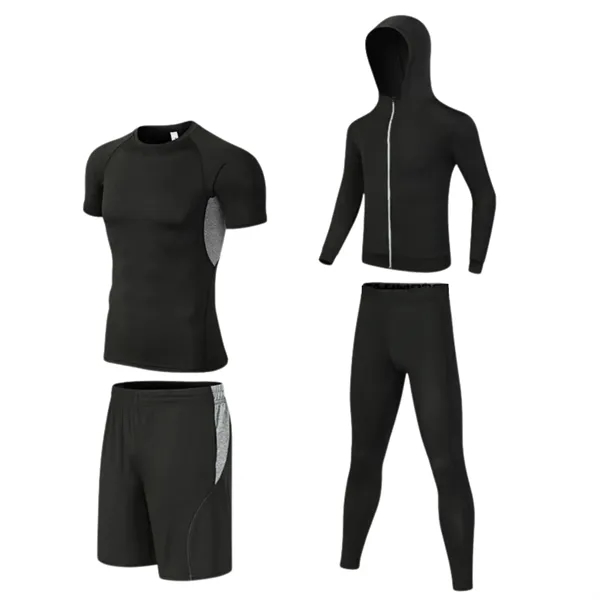 Men'S Fitness Sportswear Tights Suit - Men'S Fitness Sportswear Tights Suit - Image 5 of 9