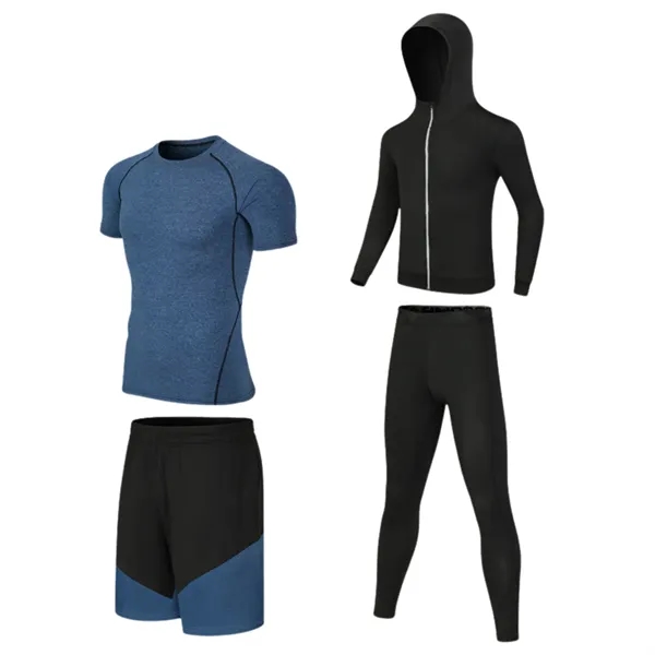 Men'S Fitness Sportswear Tights Suit - Men'S Fitness Sportswear Tights Suit - Image 6 of 9