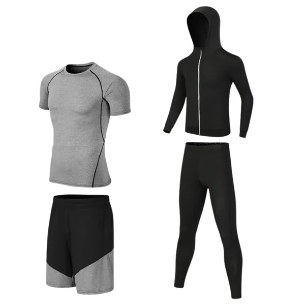 Men'S Fitness Sportswear Tights Suit - Men'S Fitness Sportswear Tights Suit - Image 9 of 9