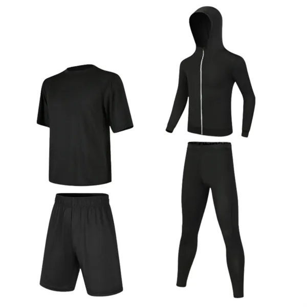 Men'S Fitness Sportswear Tights Suit - Men'S Fitness Sportswear Tights Suit - Image 7 of 9