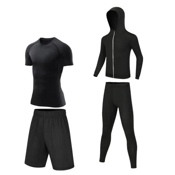 Men'S Fitness Sportswear Tights Suit - Men'S Fitness Sportswear Tights Suit - Image 8 of 9