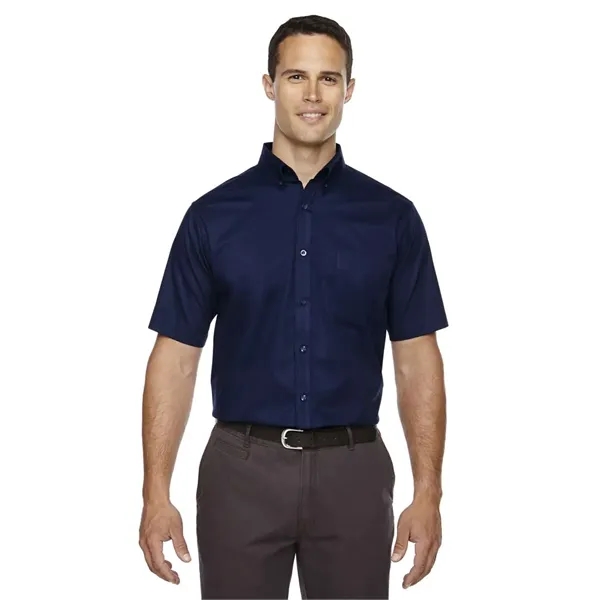 CORE365 Men's Tall Optimum Short Sleeve Twill Dress Shirt - CORE365 Men's Tall Optimum Short Sleeve Twill Dress Shirt - Image 8 of 9