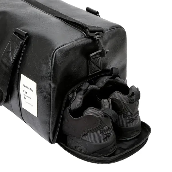 Leather Waterproof Duffel Bag - Leather Waterproof Duffel Bag - Image 5 of 6