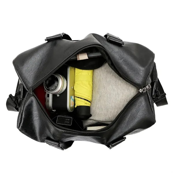 Leather Waterproof Duffel Bag - Leather Waterproof Duffel Bag - Image 6 of 6