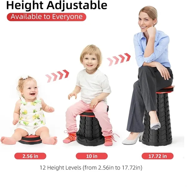 Collapsible Stool Folding Chair with Carrying Straps - Collapsible Stool Folding Chair with Carrying Straps - Image 2 of 8