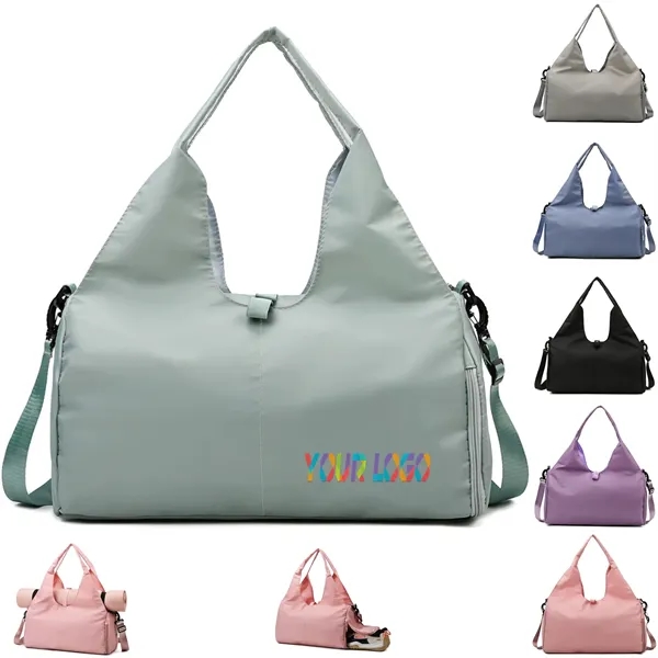 Yoga Duffle Bag with Shoe Pouch - Yoga Duffle Bag with Shoe Pouch - Image 0 of 6